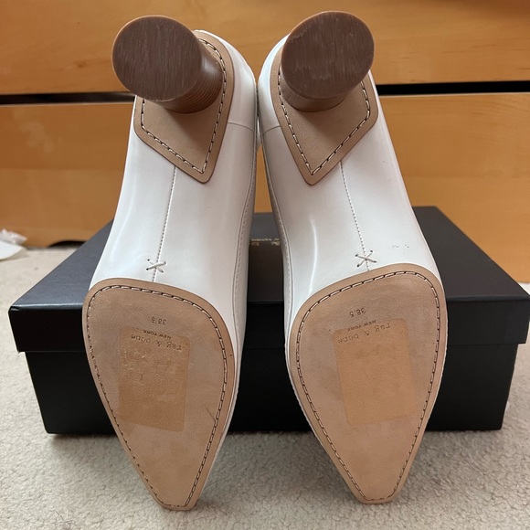 Rag & bone cream heeled Chelsea boots - Picture 3 of 5
